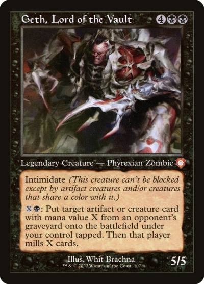 Geth, Lord of the Vault BRC-107 The Brothers' War Commander Magic card