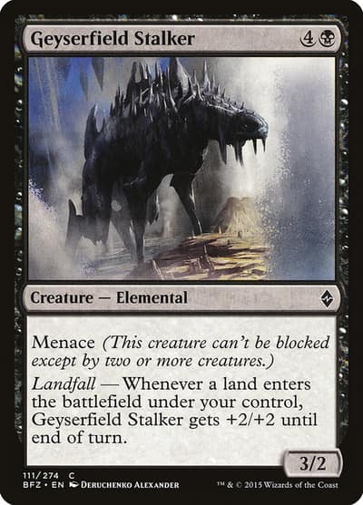 Geyserfield Stalker 111 Battle for Zendikar Magic card