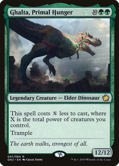 Ghalta, Primal Hunger GN2-47 Game Night 2019 Magic card
