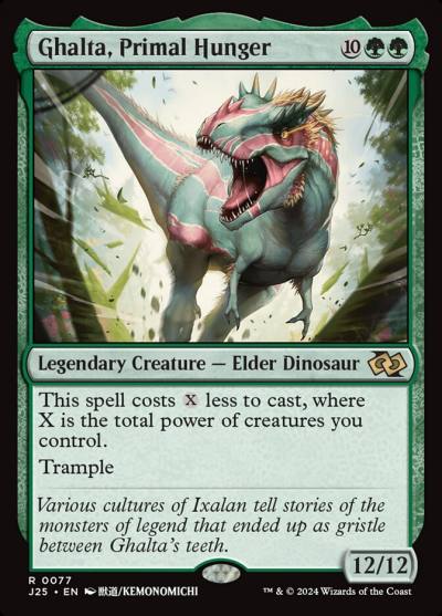 Ghalta, Primal Hunger J25-77 Foundations Jumpstart Magic card