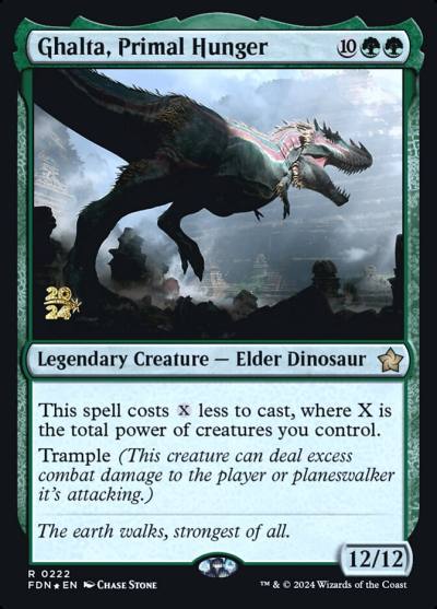 Ghalta, Primal Hunger PFDN-222S Foundations Promos Magic card
