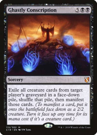 Ghastly Conscription C19-115 Commander 2019 Magic card