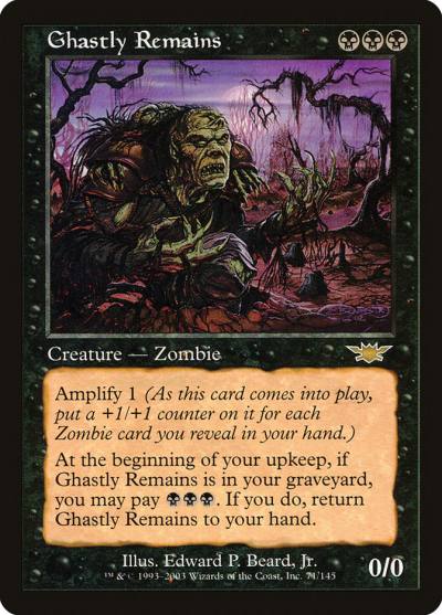 Ghastly Remains LGN-71 Legions Magic card