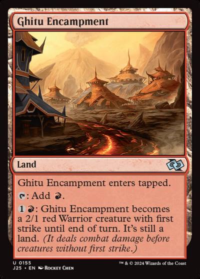 Ghitu Encampment J25-155 Foundations Jumpstart Magic card