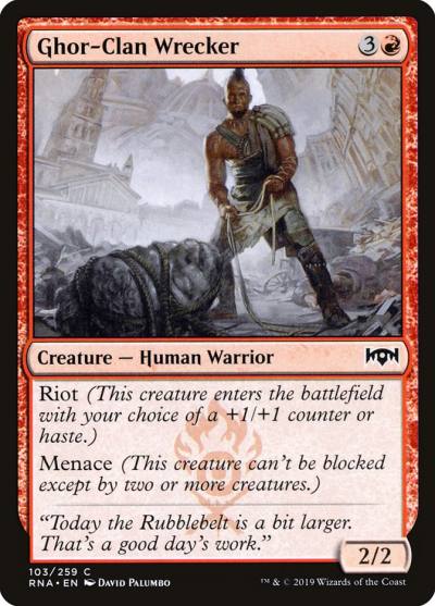 Ghor-Clan Wrecker 103 Ravnica Allegiance Magic card