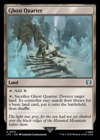 Ghost Quarter LTC-314 Tales of Middle-earth Commander Magic card