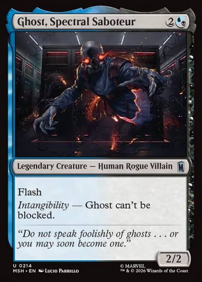 Ghost, Spectral Saboteur MSH-214 Marvel Super Heroes Magic card