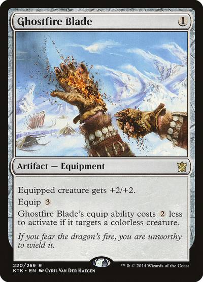 Ghostfire Blade KTK-220 Khans of Tarkir Magic card