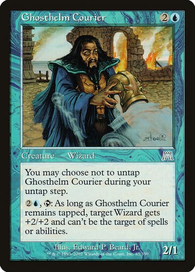 Ghosthelm Courier 85 Onslaught Magic card
