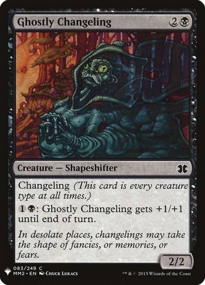 Ghostly Changeling PLST-MM2-83 The List Magic card