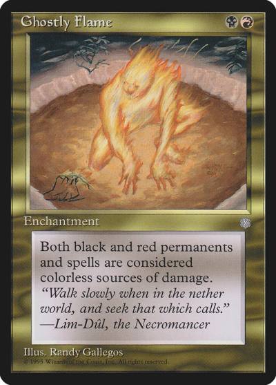 Ghostly Flame ICE-292 Ice Age Magic card