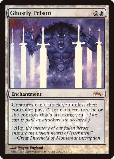 Ghostly Prison F10-2 Friday Night Magic 2010 Magic card