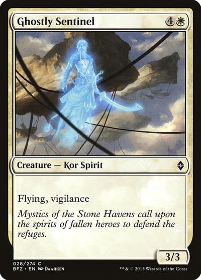 Ghostly Sentinel 28 Battle for Zendikar Magic card