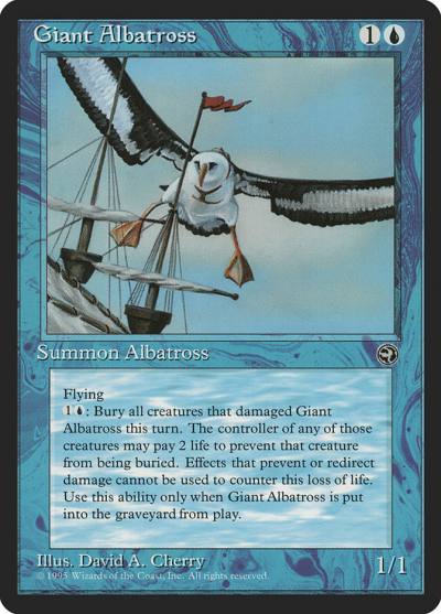 Giant Albatross HML-27A Homelands Magic card