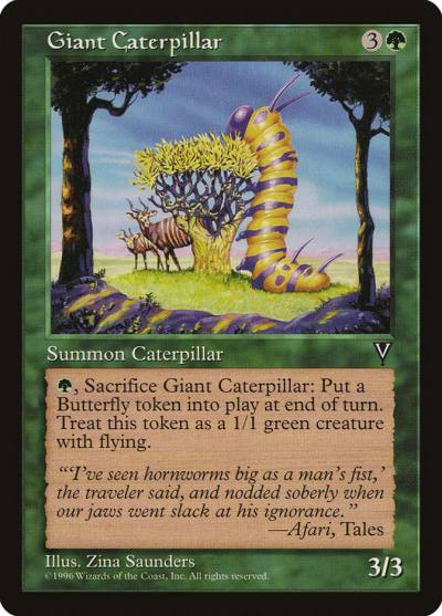 Giant Caterpillar VIS-108 Visions Magic card