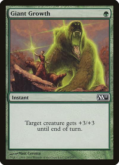 Giant Growth M11-178 Magic 2011 Magic card