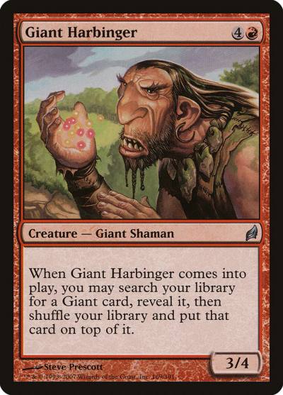 Giant Harbinger 169 Lorwyn Magic card
