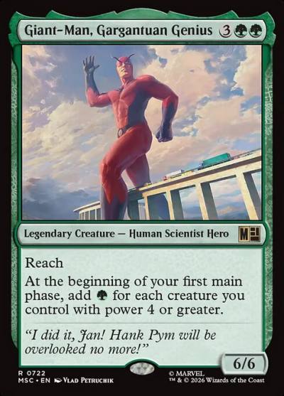 Giant-Man, Gargantuan Genius MSC-722 Marvel Super Heroes Commander Magic card