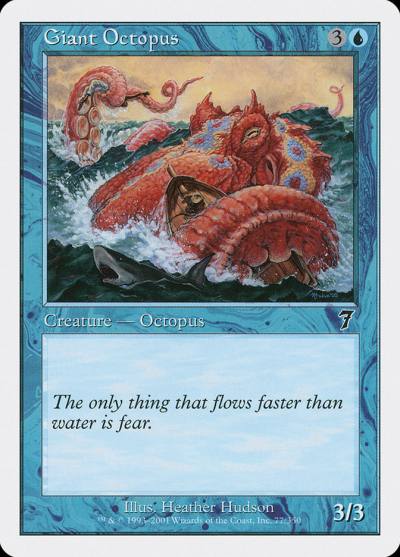 Giant Octopus 7ED-77 Seventh Edition Magic card
