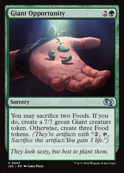 Giant Opportunity J25-663 Foundations Jumpstart Magic card