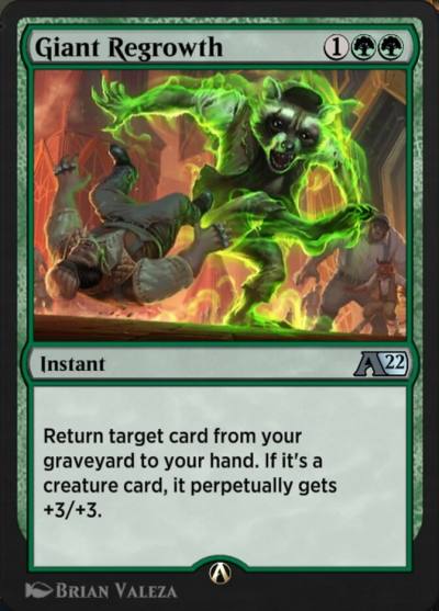 Giant Regrowth YSNC-13 Alchemy: New Capenna Magic card