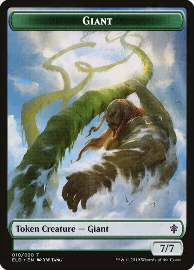 Giant TELD-10 Throne of Eldraine Tokens Magic card