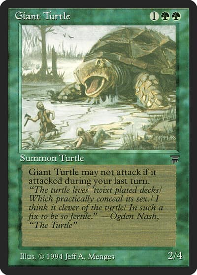 Giant Turtle 188 Legends Magic card