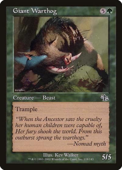 Giant Warthog 118 Judgment Magic card