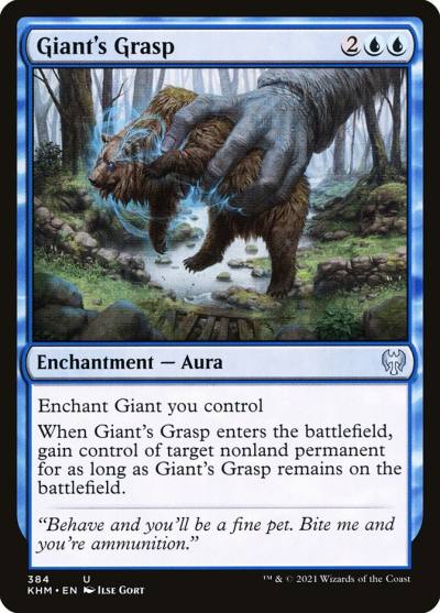Giant's Grasp KHM-384 Kaldheim Magic card
