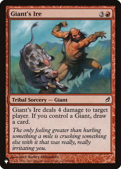 Giant's Ire PLST-LRW-170 The List Magic card