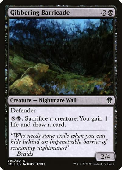 Gibbering Barricade 95 Dominaria United Magic card