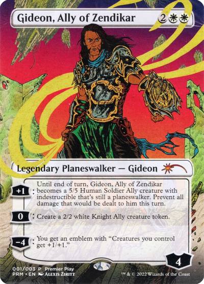 Gideon, Ally of Zendikar PRCQ-1 Regional Championship Qualifiers 2022 Magic card