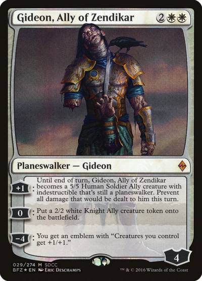 Gideon, Ally of Zendikar PS16-29 San Diego Comic-Con 2016 Magic card
