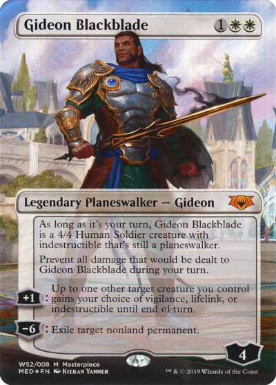 Gideon Blackblade MED-WS2 Mythic Edition Magic card