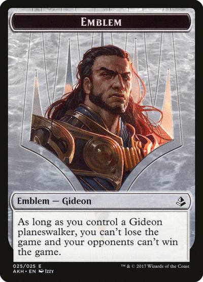 Gideon of the Trials Emblem TAKH-25 Amonkhet Tokens Magic card
