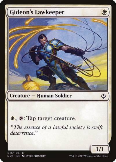 Gideon's Lawkeeper E01-11 Archenemy: Nicol Bolas Magic card