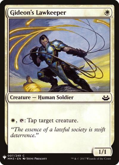 Gideon's Lawkeeper PLST-MM3-7 The List Magic card