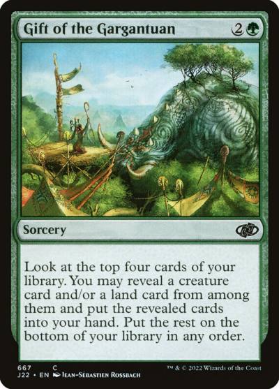 Gift of the Gargantuan J22-667 Jumpstart 2022 Magic card
