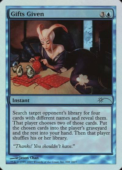 Gifts Given HHO-7CROSS Happy Holidays Magic card