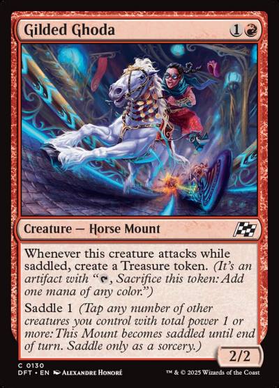Gilded Ghoda DFT-130 Aetherdrift Magic card