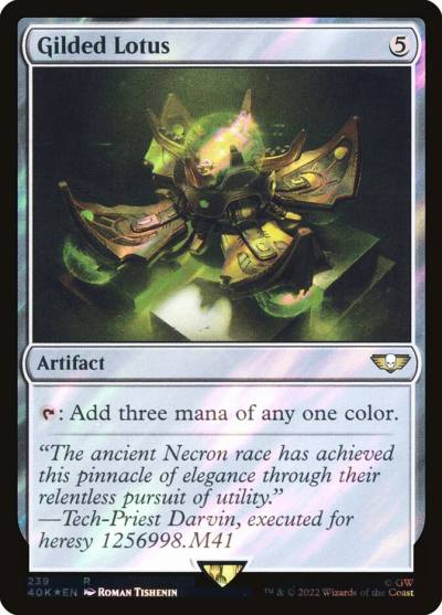 Gilded Lotus 40K-239STAR Warhammer 40,000 Commander Magic card