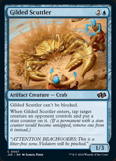 Gilded Scuttler J25-7 Foundations Jumpstart Magic card
