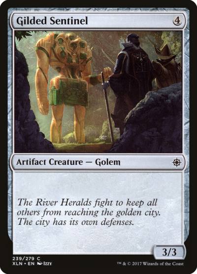 Gilded Sentinel 239 Ixalan Magic card