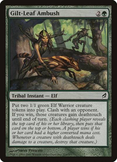 Gilt-Leaf Ambush 214 Lorwyn Magic card