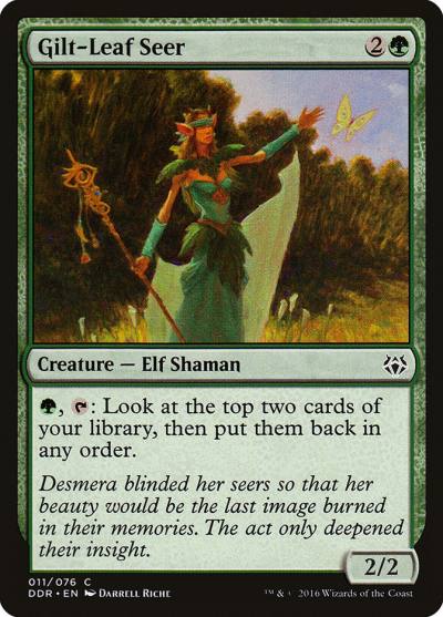 Gilt-Leaf Seer DDR-11 Duel Decks: Nissa vs. Ob Nixilis Magic card