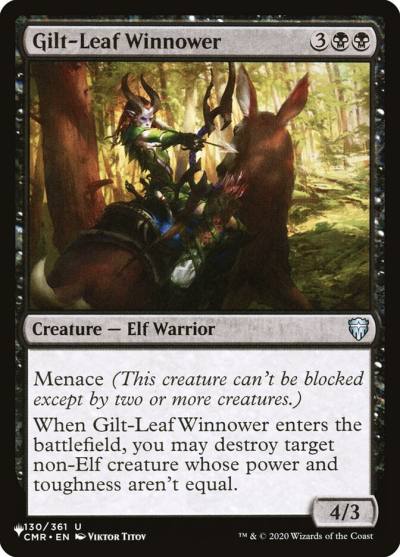 Gilt-Leaf Winnower PLST-CMR-130 The List Magic card