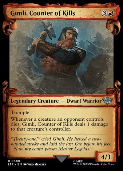 Gimli, Counter of Kills LTR-580 The Lord of the Rings: Tales of Middle-earth Magic card