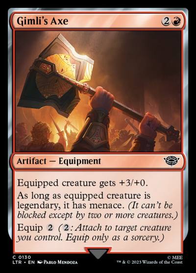 Gimli's Axe LTR-130 The Lord of the Rings: Tales of Middle-earth Magic card