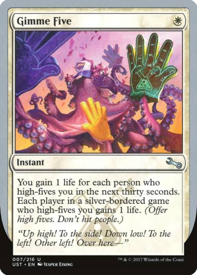 Gimme Five UST-7 Unstable Magic card