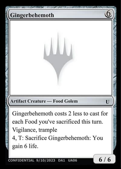 Gingerbehemoth UA06a Unknown Event Magic card